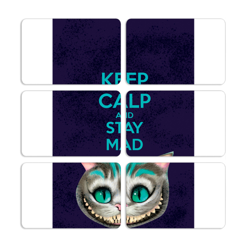 Магнитные фотопазлы 80 на 50 набор 6 штук Stay Mad