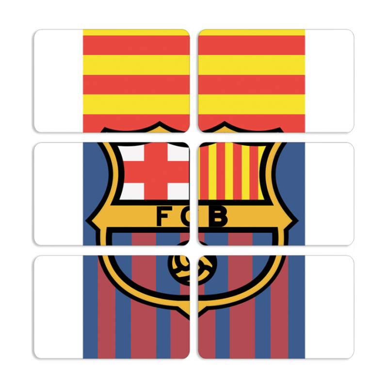 Магнитные фотопазлы 80 на 50 набор 6 штук FC Barsa