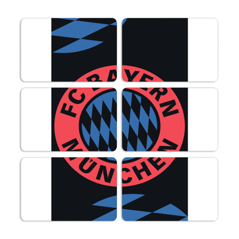 Магнитные фотопазлы 80 на 50 набор 6 штук FC Bayern