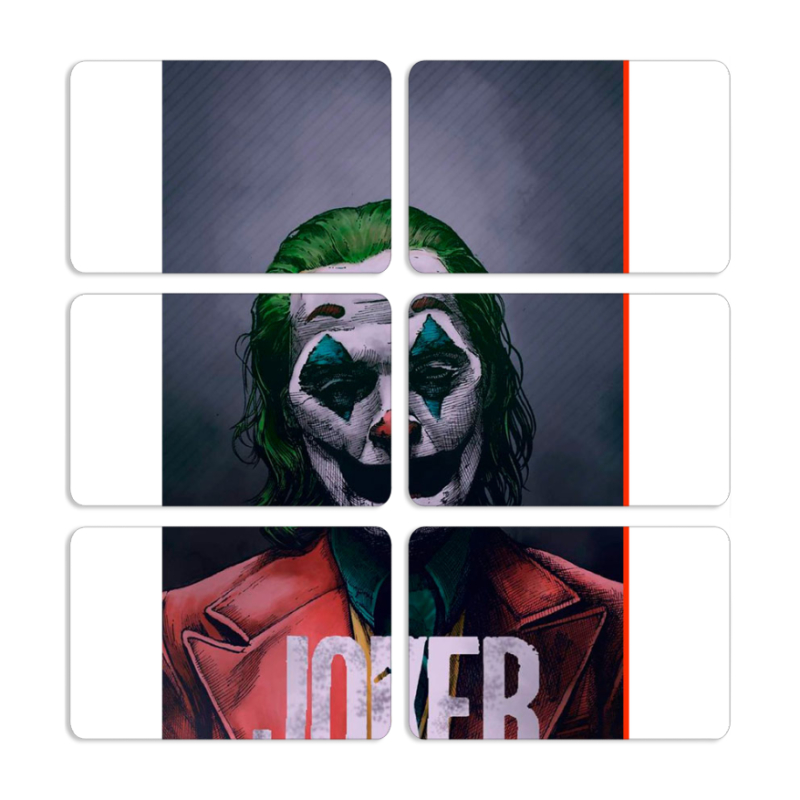 Магнитные фотопазлы 80 на 50 набор 6 штук Joker