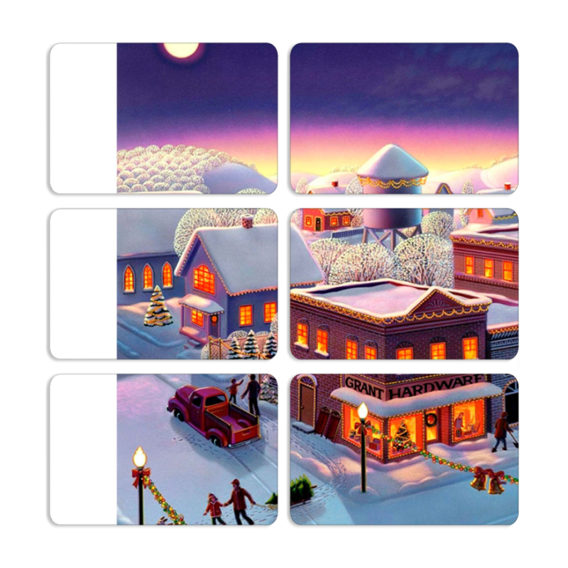 Магнитные фотопазлы 80 на 50 набор 6 штук 