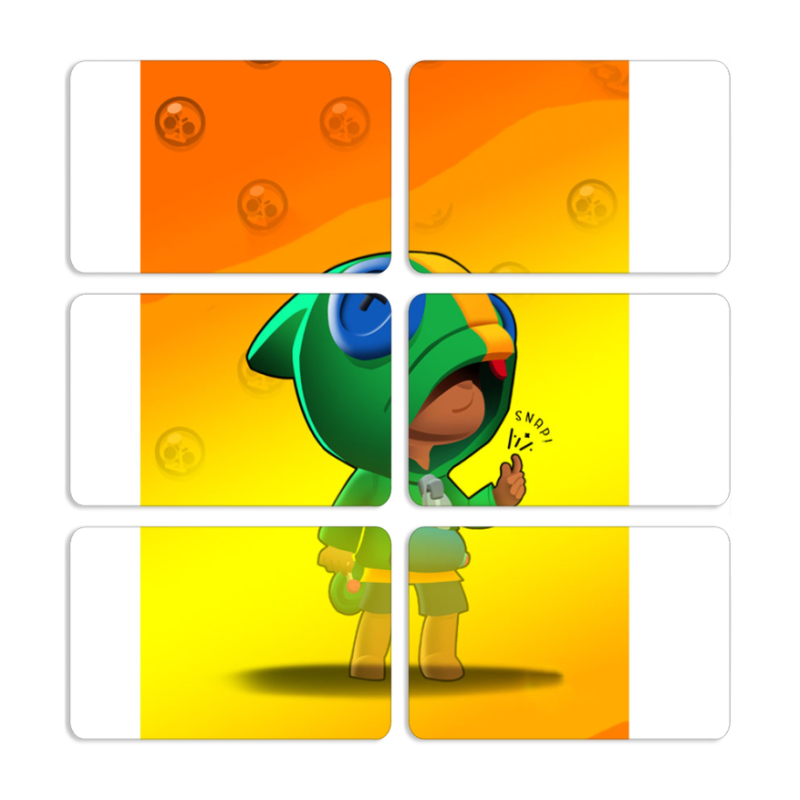 Магнитные фотопазлы 80 на 50 набор 6 штук 