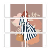 Магнитные фотопазлы 80 на 50 набор 6 штук 