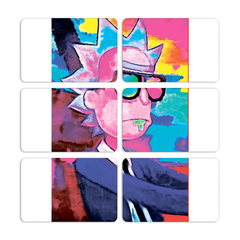 Магнитные фотопазлы 80 на 50 набор 6 штук 