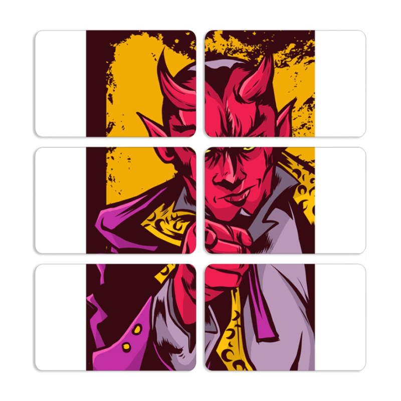 Магнитные фотопазлы 80 на 50 набор 6 штук 