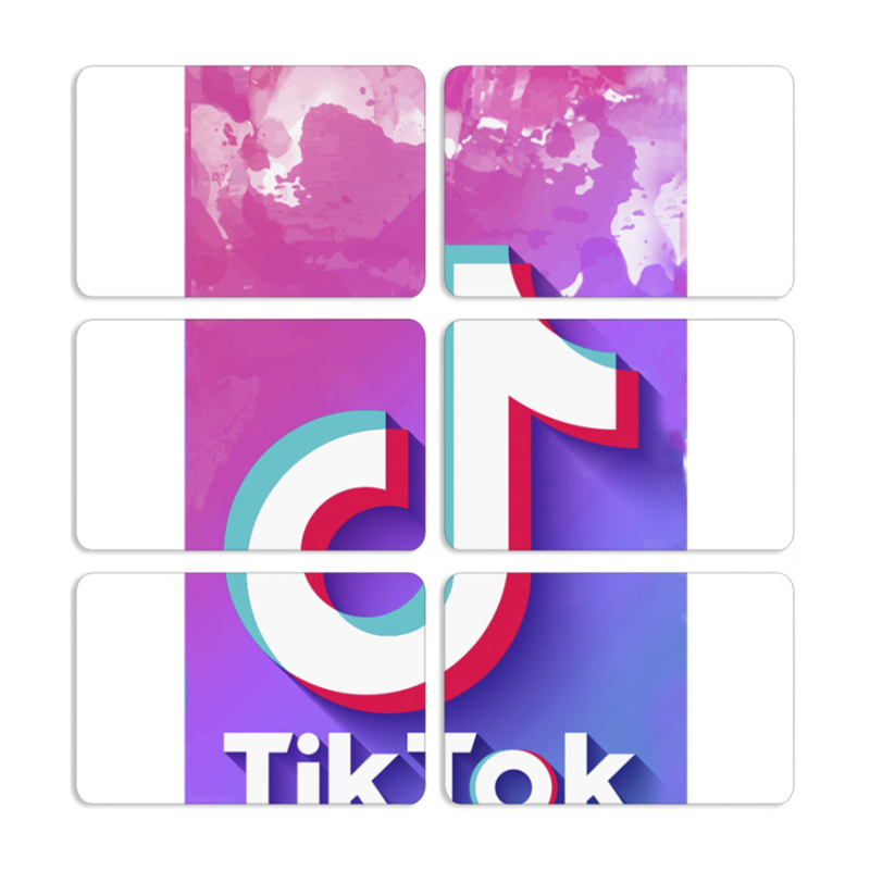 Магнитные фотопазлы 80 на 50 набор 6 штук TikTok