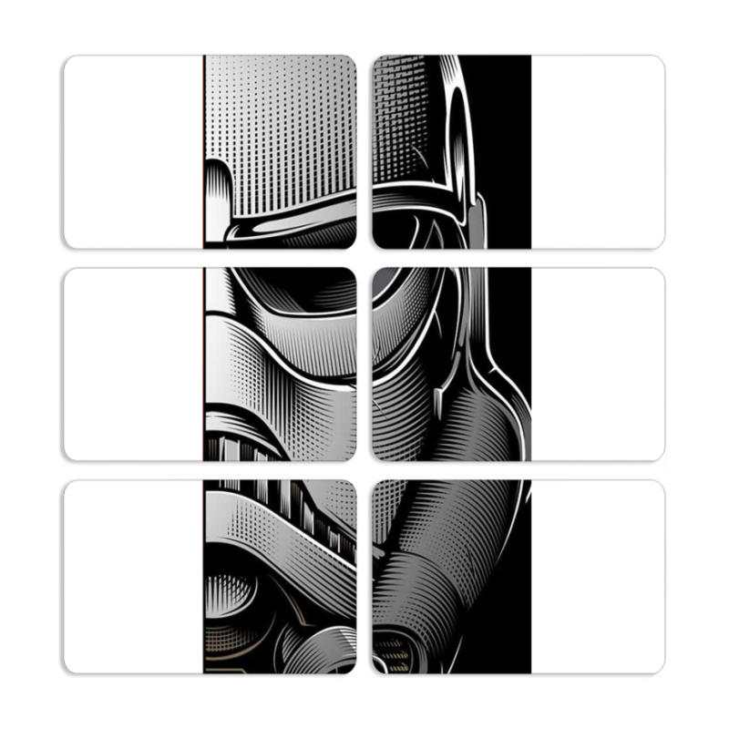 Магнитные фотопазлы 80 на 50 набор 6 штук Imperial Stormtroopers
