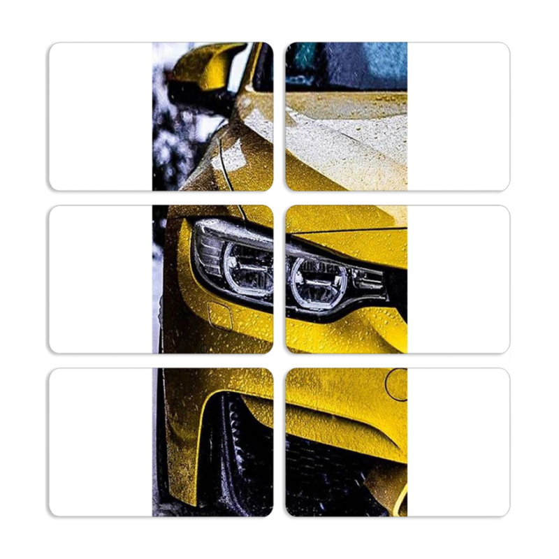Магнитные фотопазлы 80 на 50 набор 6 штук Bmw M3 on Road