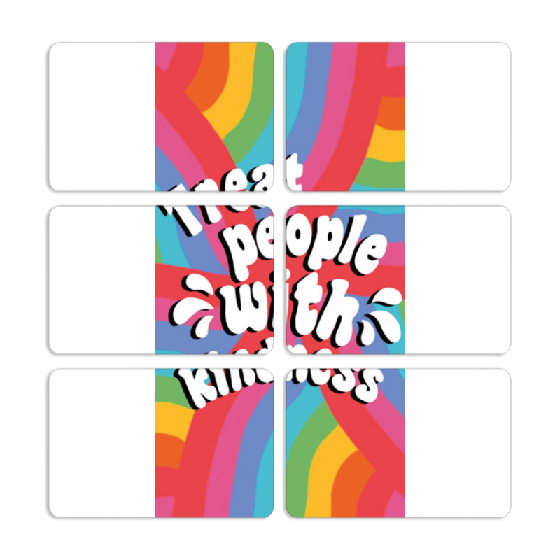 Магнитные фотопазлы 80 на 50 набор 6 штук Kindness