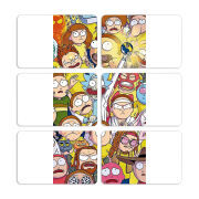 Магнитные фотопазлы 80 на 50 набор 6 штук Rick and Morty