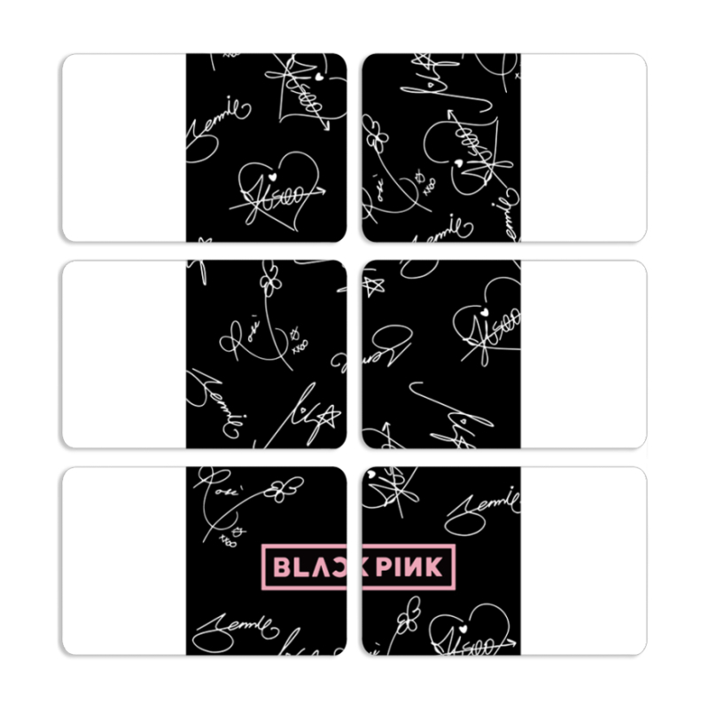 Магнитные фотопазлы 80 на 50 набор 6 штук Blackpink автограф