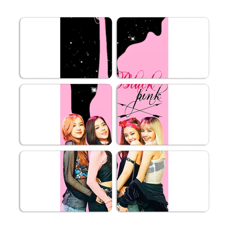 Магнитные фотопазлы 80 на 50 набор 6 штук Blackpink Star