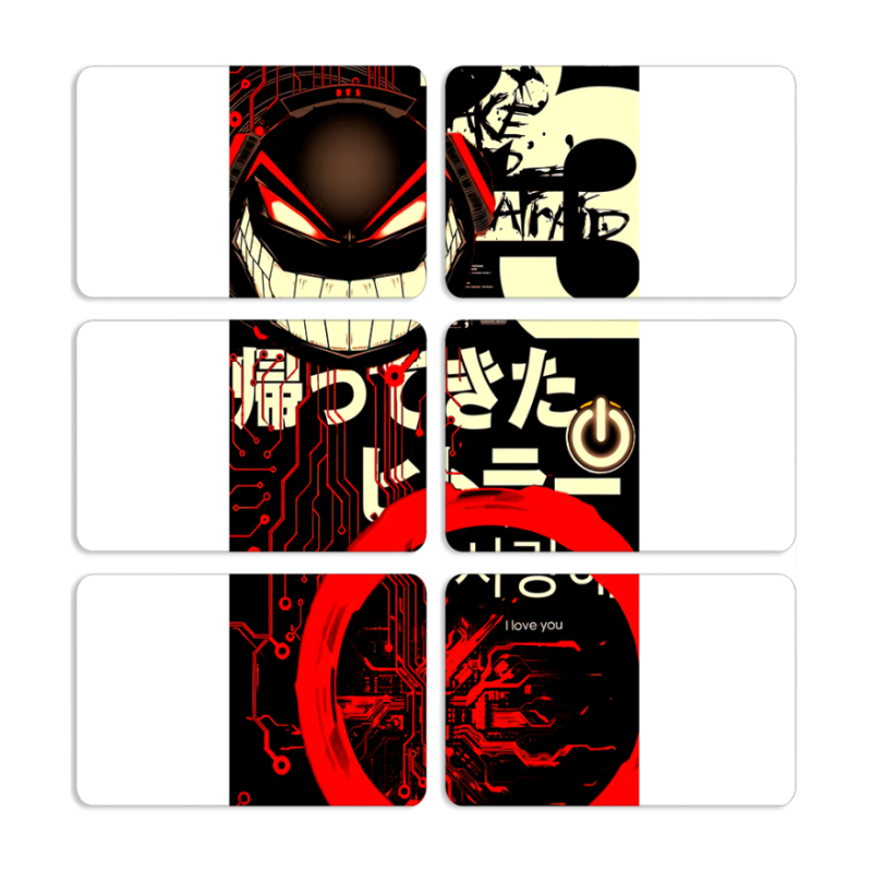 Магнитные фотопазлы 80 на 50 набор 6 штук 