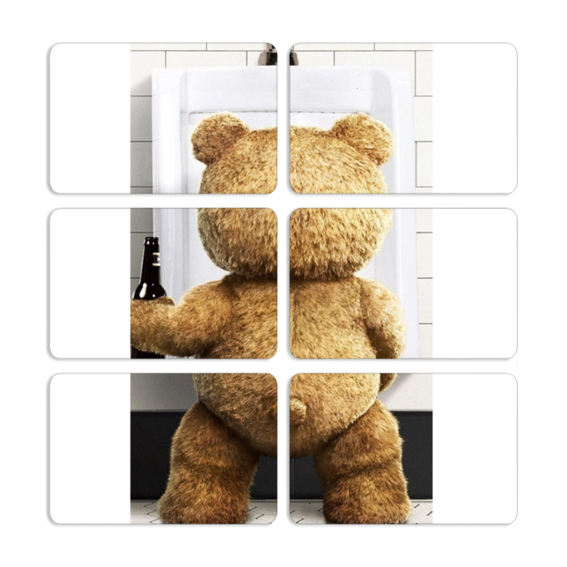 Магнитные фотопазлы 80 на 50 набор 6 штук 