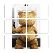 Магнитные фотопазлы 80 на 50 набор 6 штук 