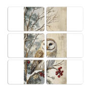 Магнитные фотопазлы 80 на 50 набор 6 штук Christmas Owl