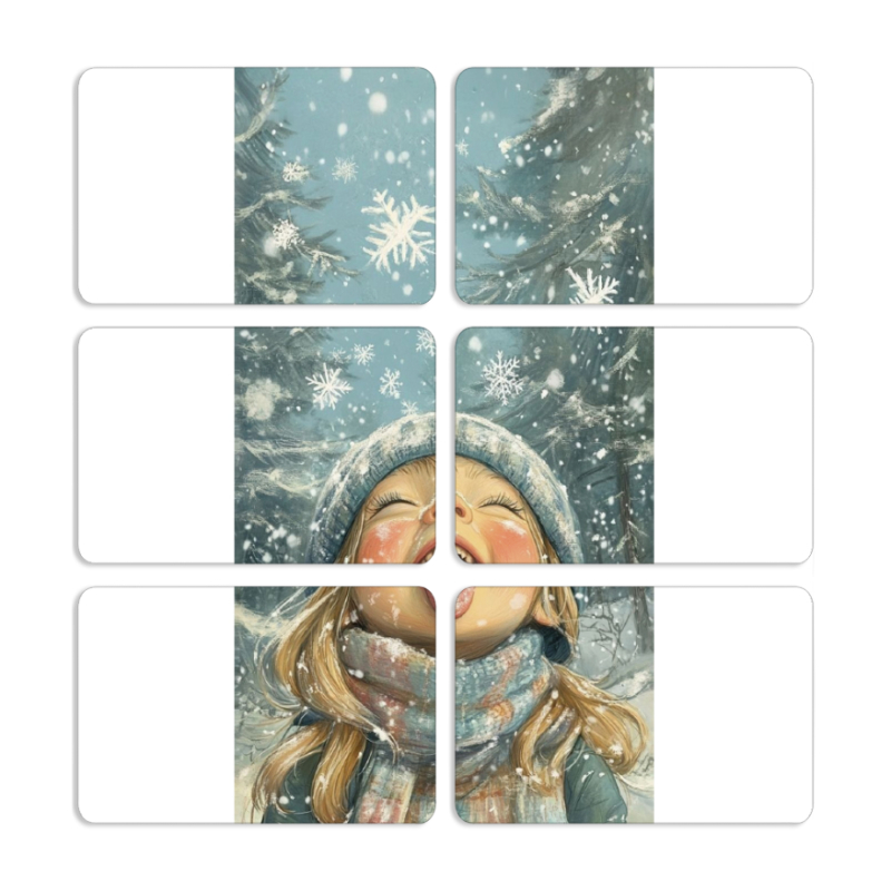 Магнитные фотопазлы 80 на 50 набор 6 штук Смак дитинства