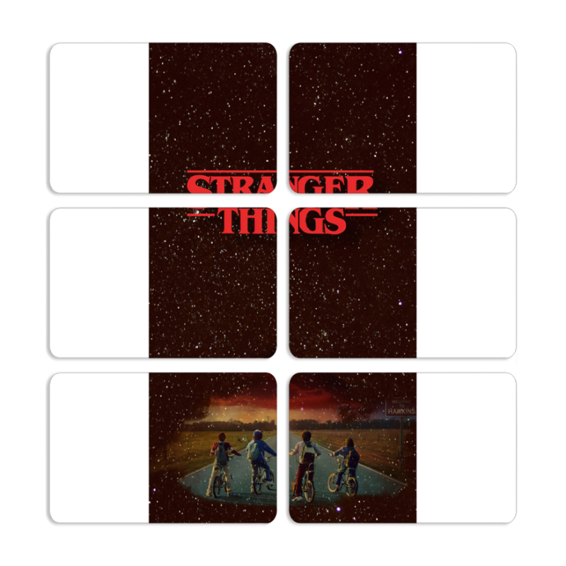 Магнитные фотопазлы 80 на 50 набор 6 штук 