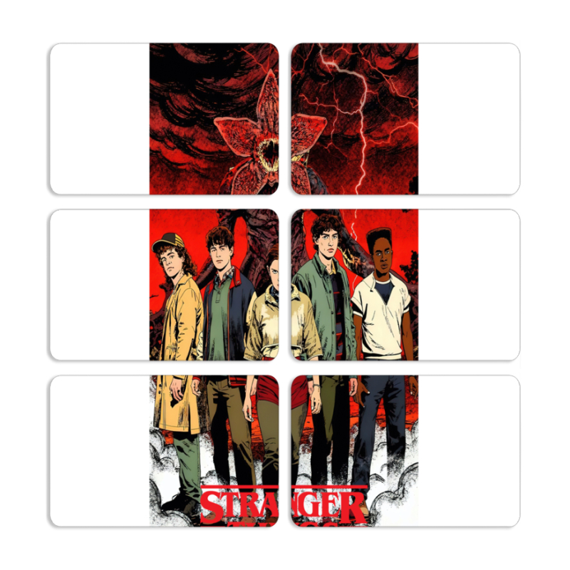 Магнитные фотопазлы 80 на 50 набор 6 штук 