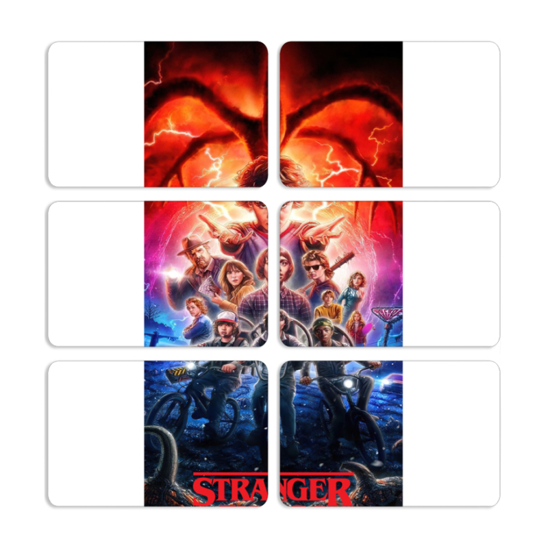 Магнитные фотопазлы 80 на 50 набор 6 штук 