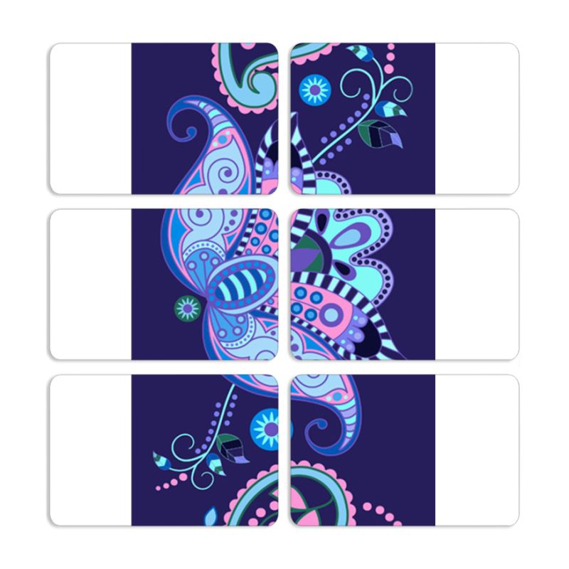 Магнитные фотопазлы 80 на 50 набор 6 штук 