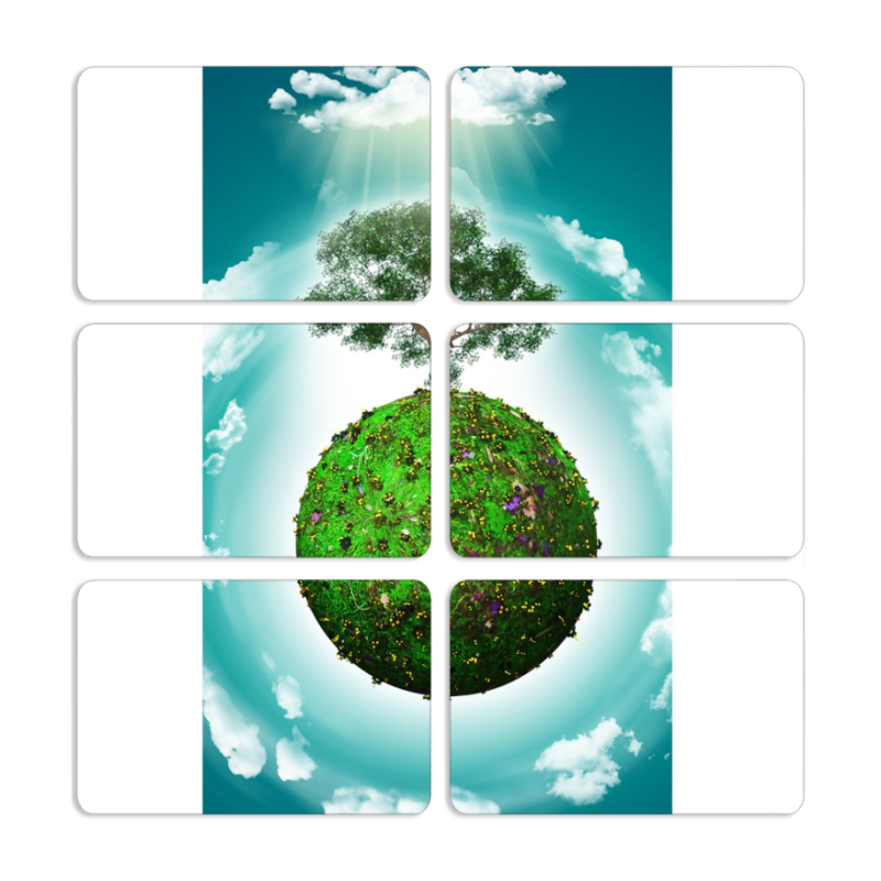 Магнитные фотопазлы 80 на 50 набор 6 штук 