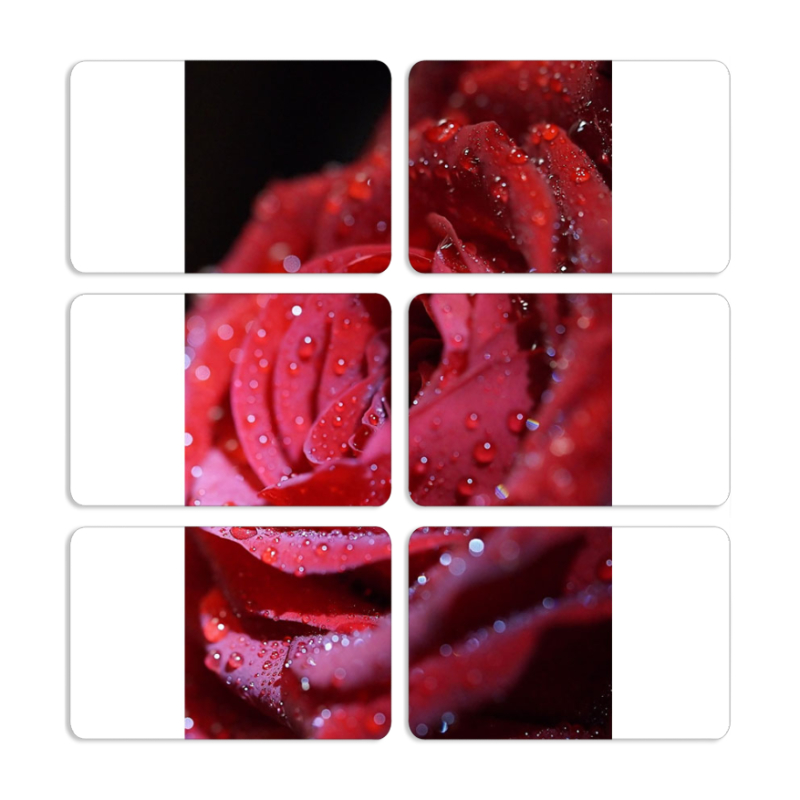 Магнитные фотопазлы 80 на 50 набор 6 штук 