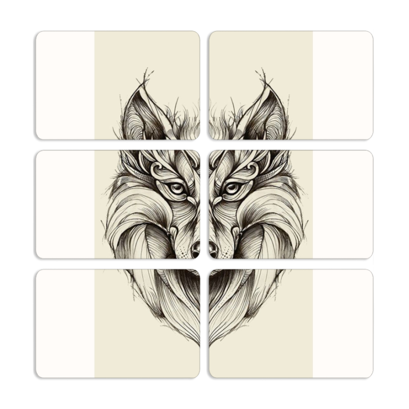 Магнитные фотопазлы 80 на 50 набор 6 штук 