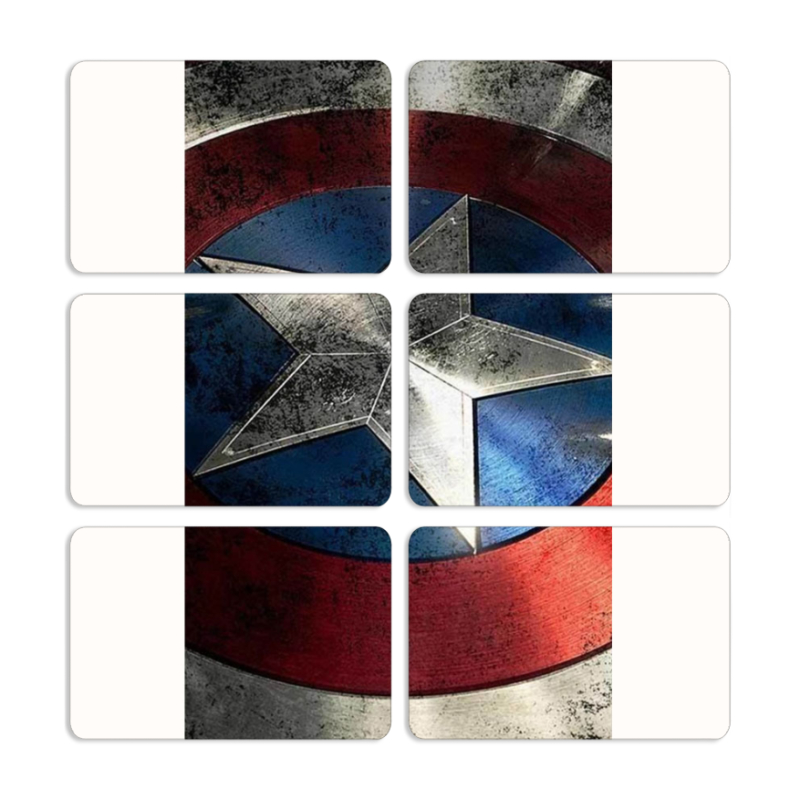 Магнитные фотопазлы 80 на 50 набор 6 штук 