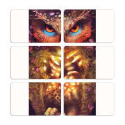 Магнитные фотопазлы 80 на 50 набор 6 штук 