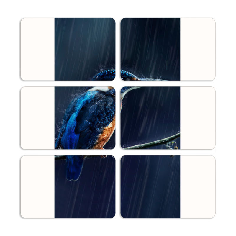 Магнитные фотопазлы 80 на 50 набор 6 штук 