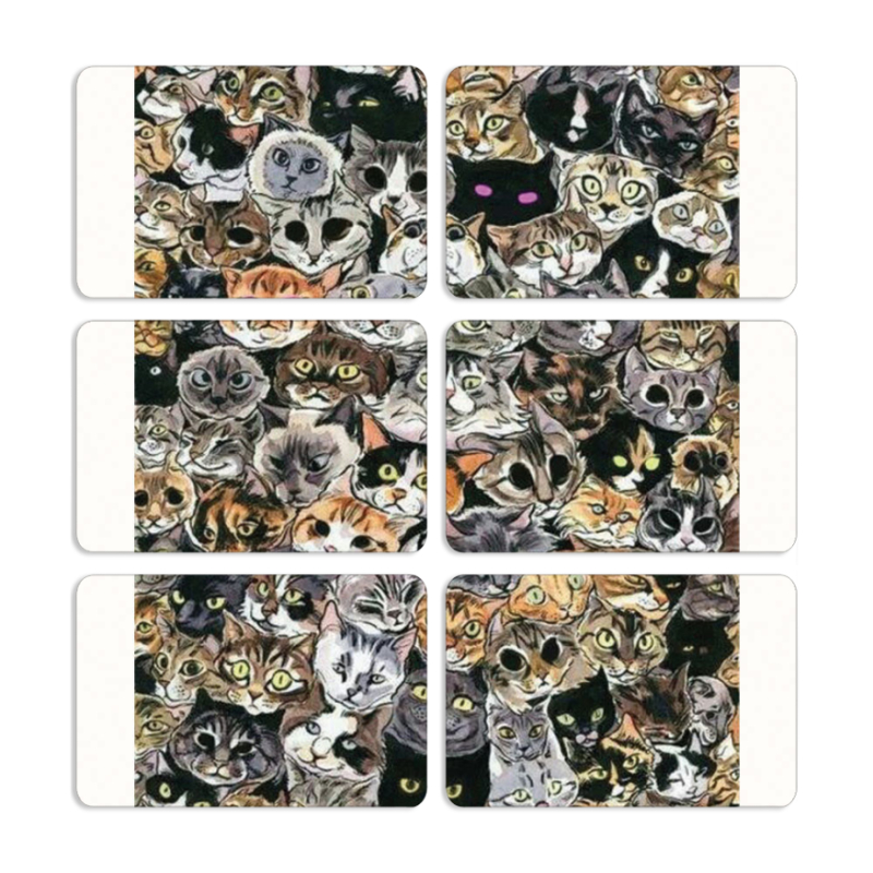 Магнитные фотопазлы 80 на 50 набор 6 штук 