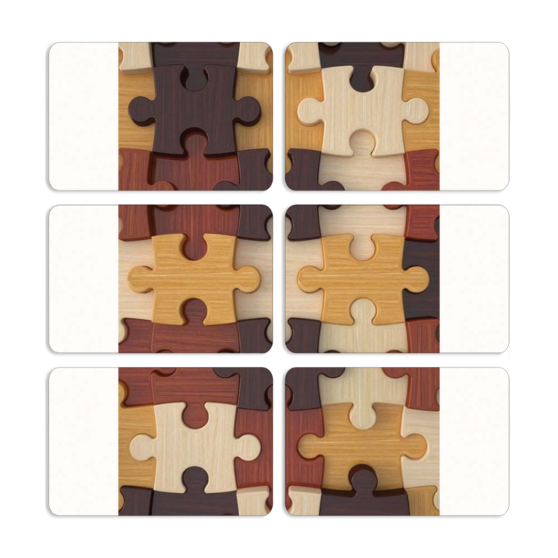 Магнитные фотопазлы 80 на 50 набор 6 штук 