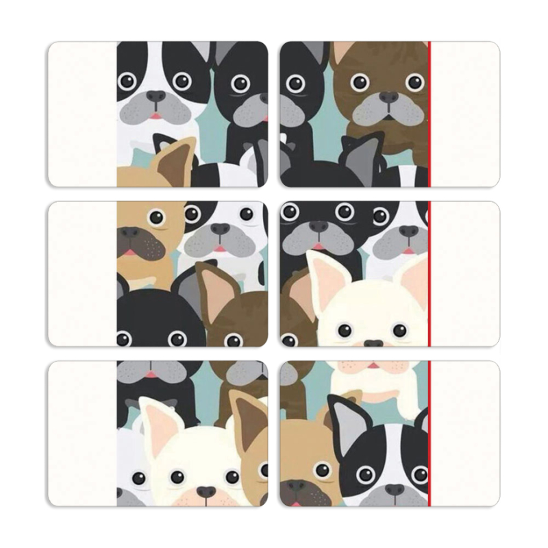 Магнитные фотопазлы 80 на 50 набор 6 штук 