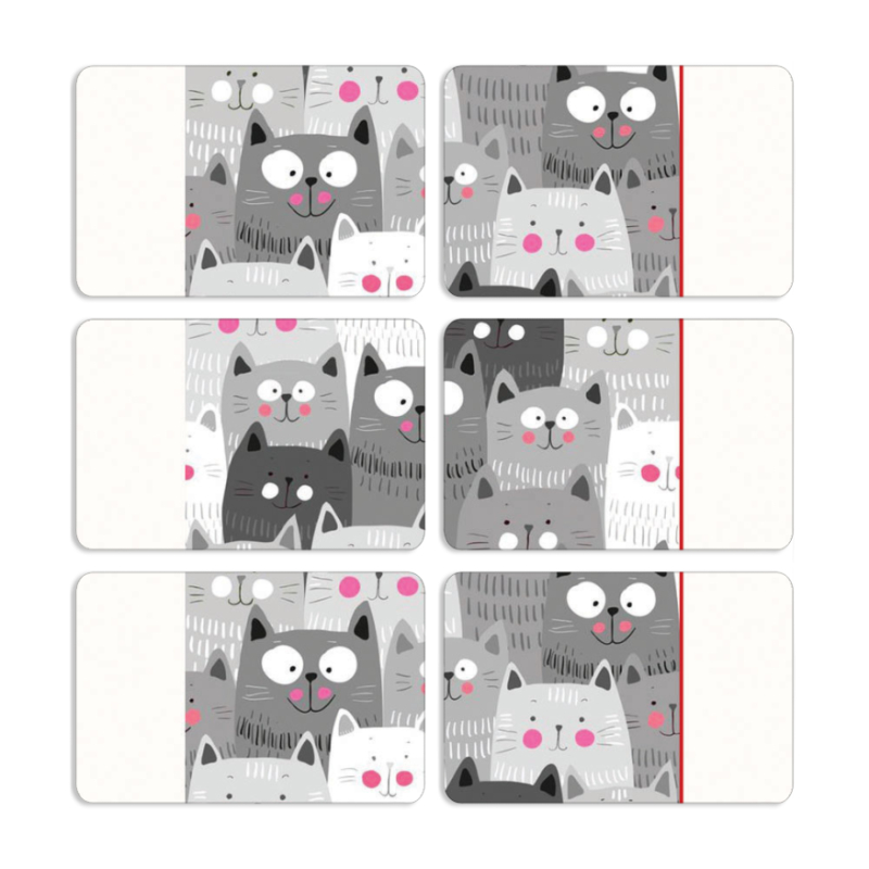 Магнитные фотопазлы 80 на 50 набор 6 штук 