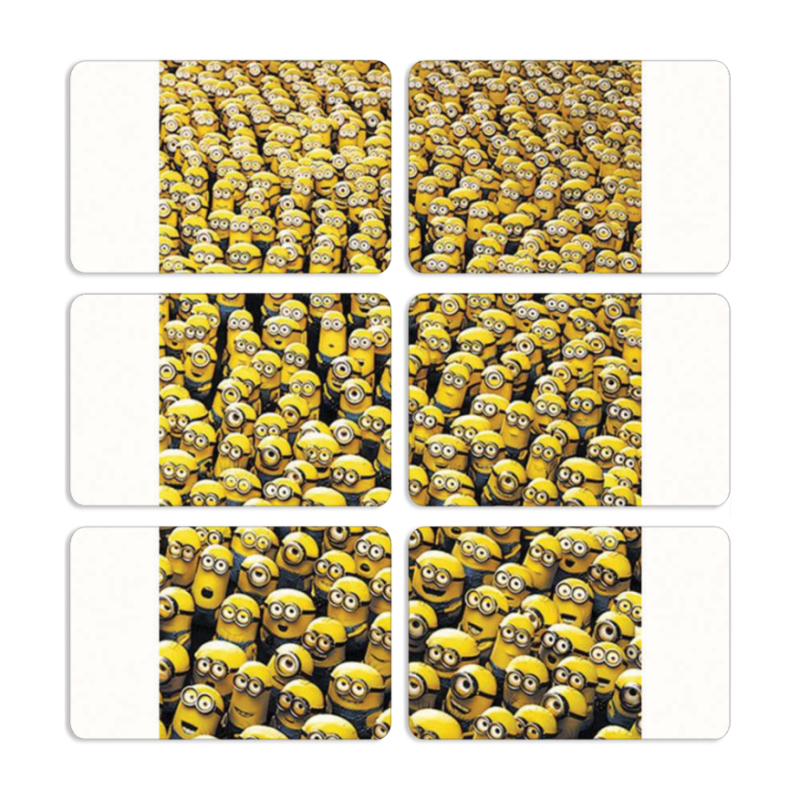 Магнитные фотопазлы 80 на 50 набор 6 штук 