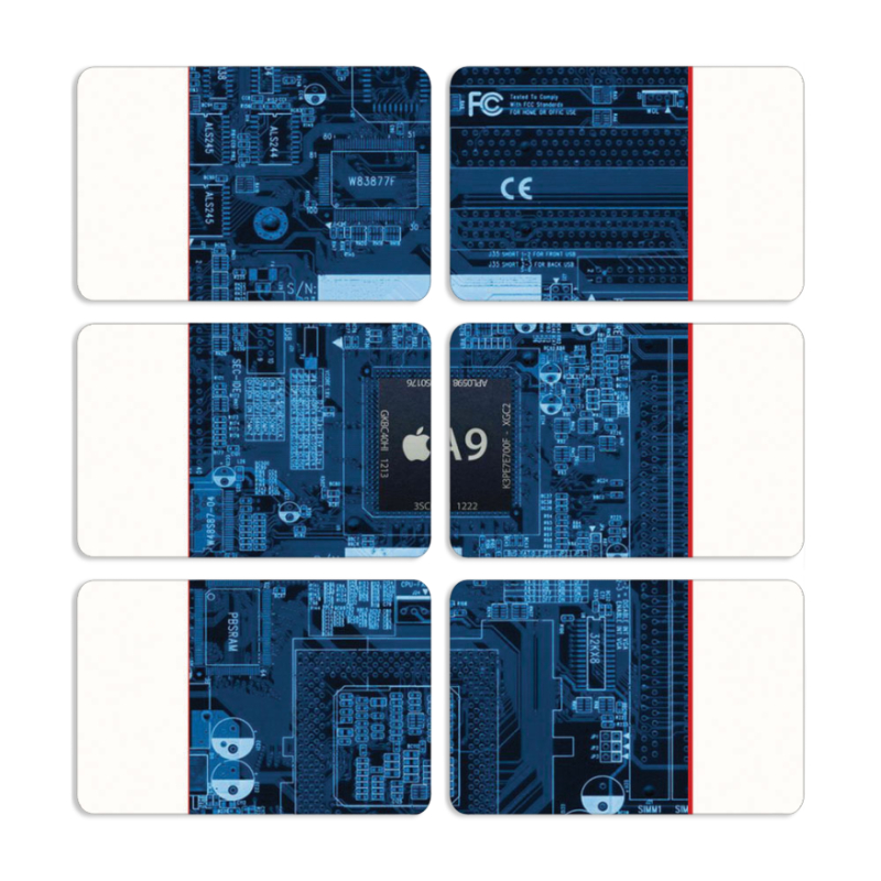 Магнитные фотопазлы 80 на 50 набор 6 штук 