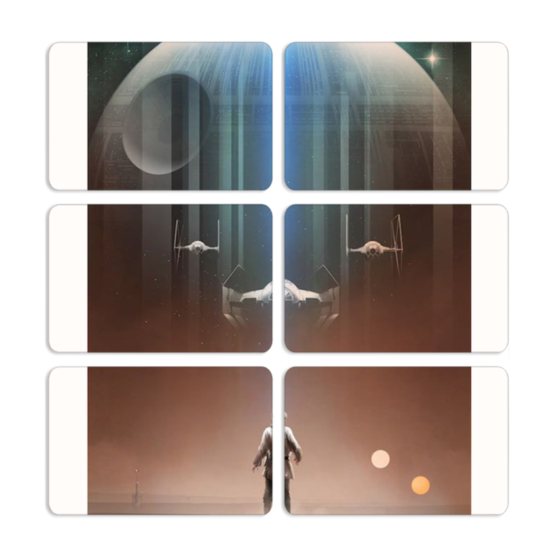 Магнитные фотопазлы 80 на 50 набор 6 штук 