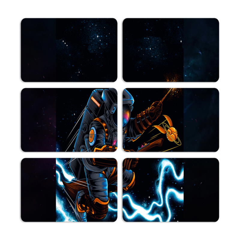 Магнитные фотопазлы 80 на 50 набор 6 штук 