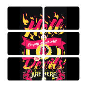 Магнитные фотопазлы 80 на 50 набор 6 штук 