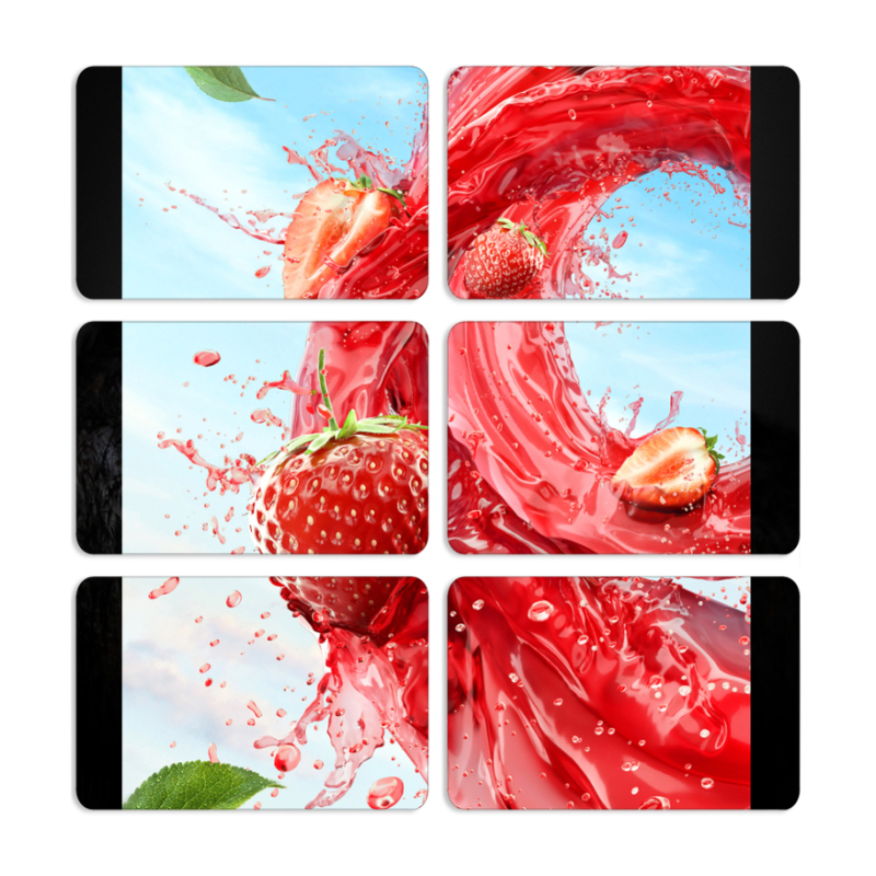 Магнитные фотопазлы 80 на 50 набор 6 штук 