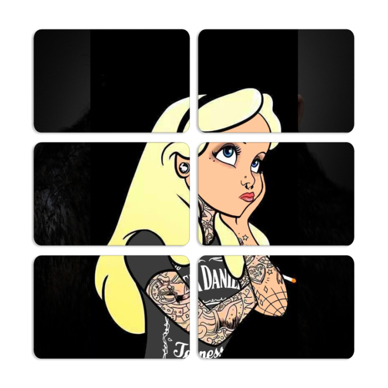 Магнитные фотопазлы 80 на 50 набор 6 штук 