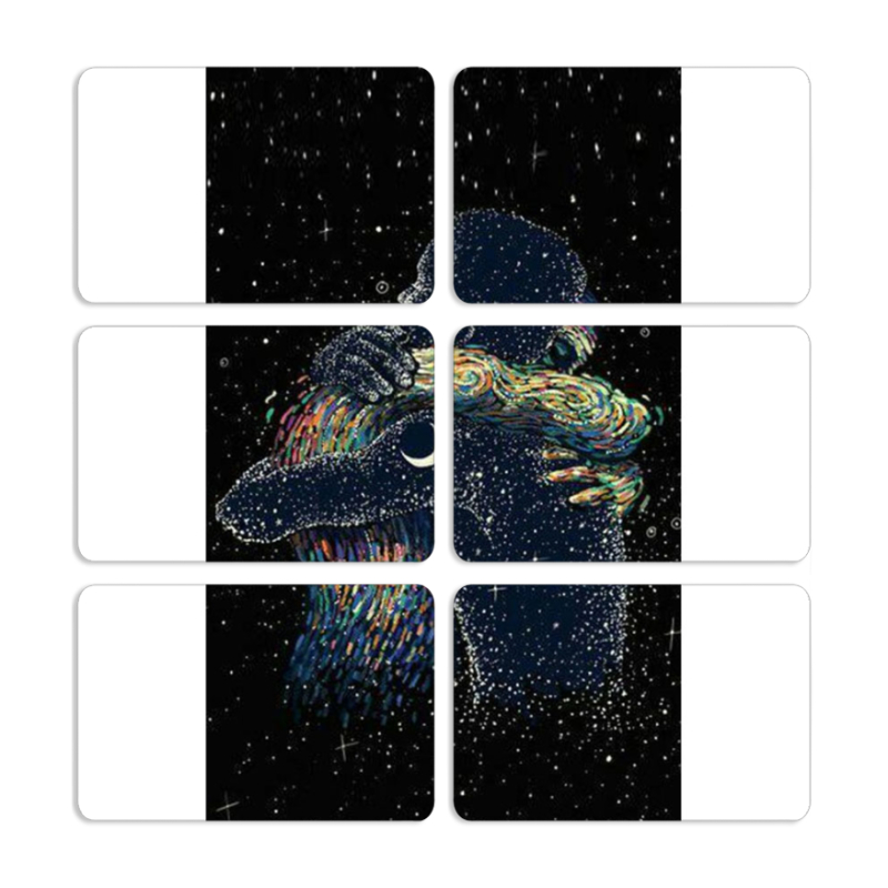 Магнитные фотопазлы 80 на 50 набор 6 штук 