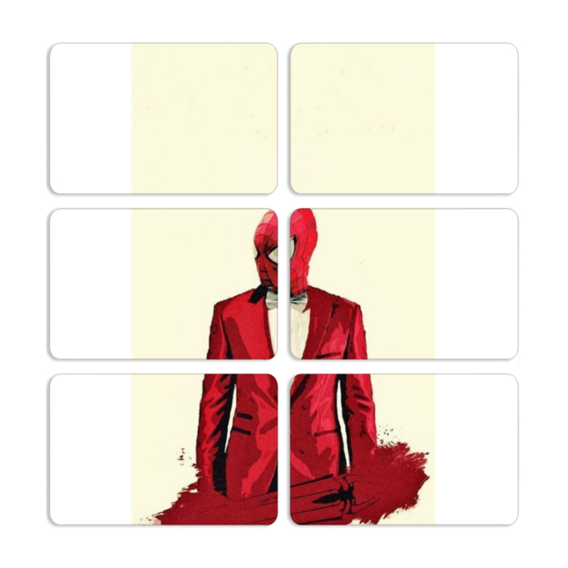 Магнитные фотопазлы 80 на 50 набор 6 штук 