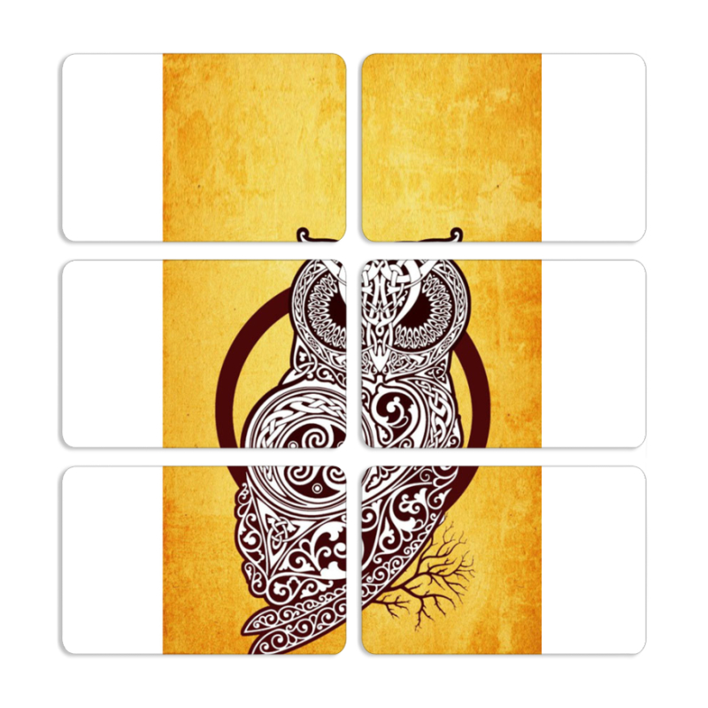 Магнитные фотопазлы 80 на 50 набор 6 штук 