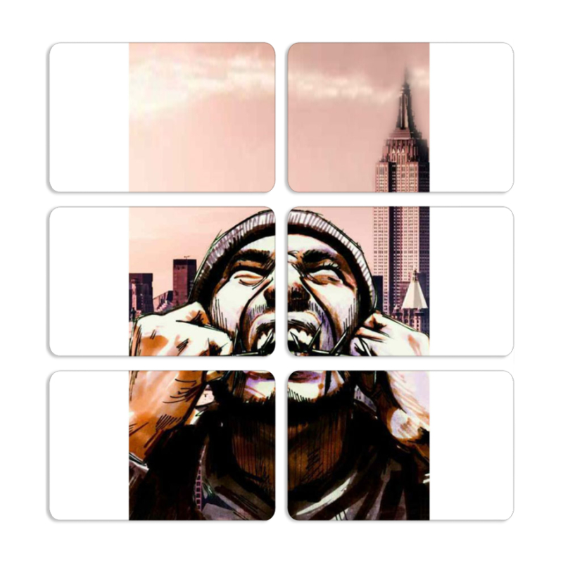 Магнитные фотопазлы 80 на 50 набор 6 штук 