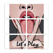 Магнитные фотопазлы 80 на 50 набор 6 штук 