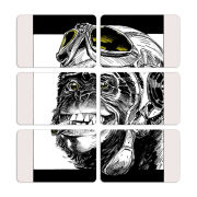 Магнитные фотопазлы 80 на 50 набор 6 штук 