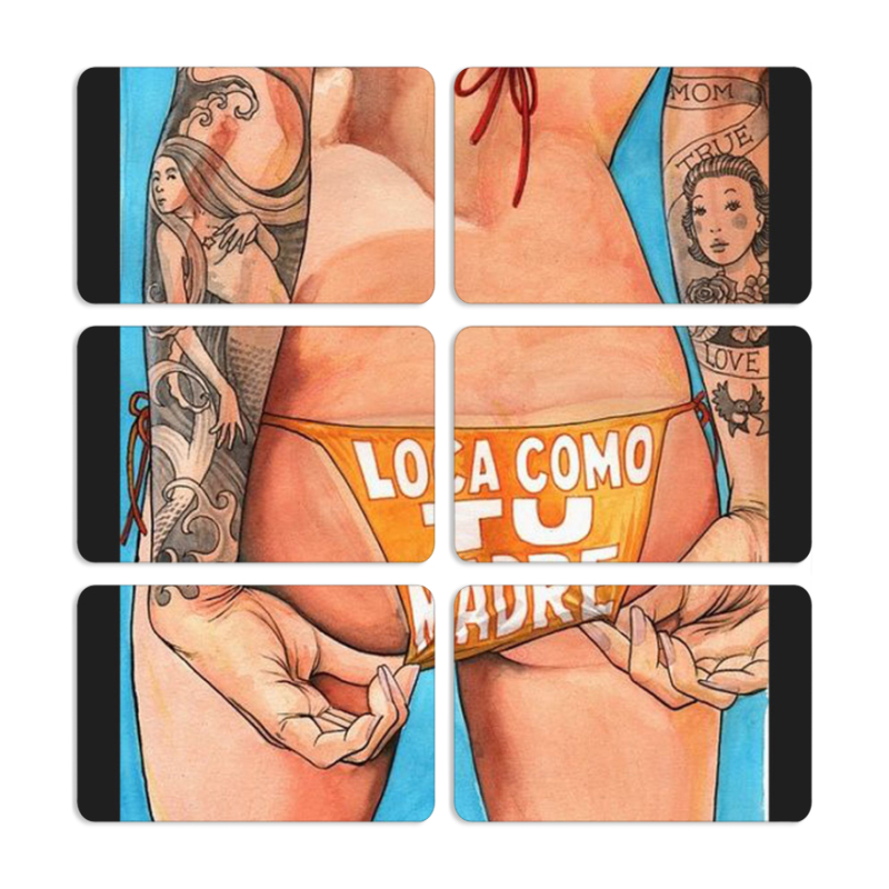 Магнитные фотопазлы 80 на 50 набор 6 штук 