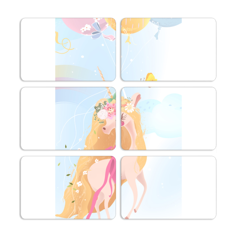 Магнитные фотопазлы 80 на 50 набор 6 штук 